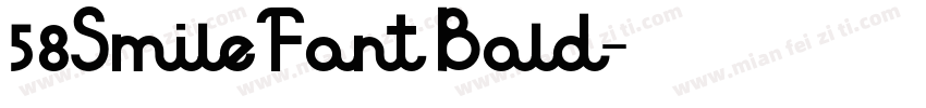 58SmileFont Bold字体转换